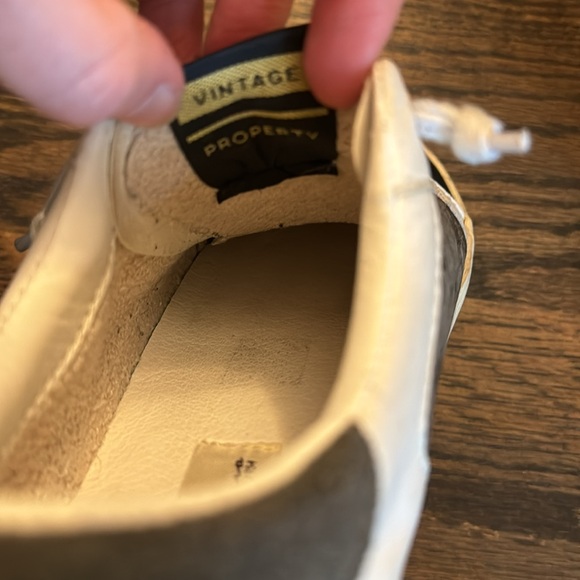 VINTAGE HAVANA Star and Snakeskin Leather Sneakers size 7.5 - Picture 6 of 7